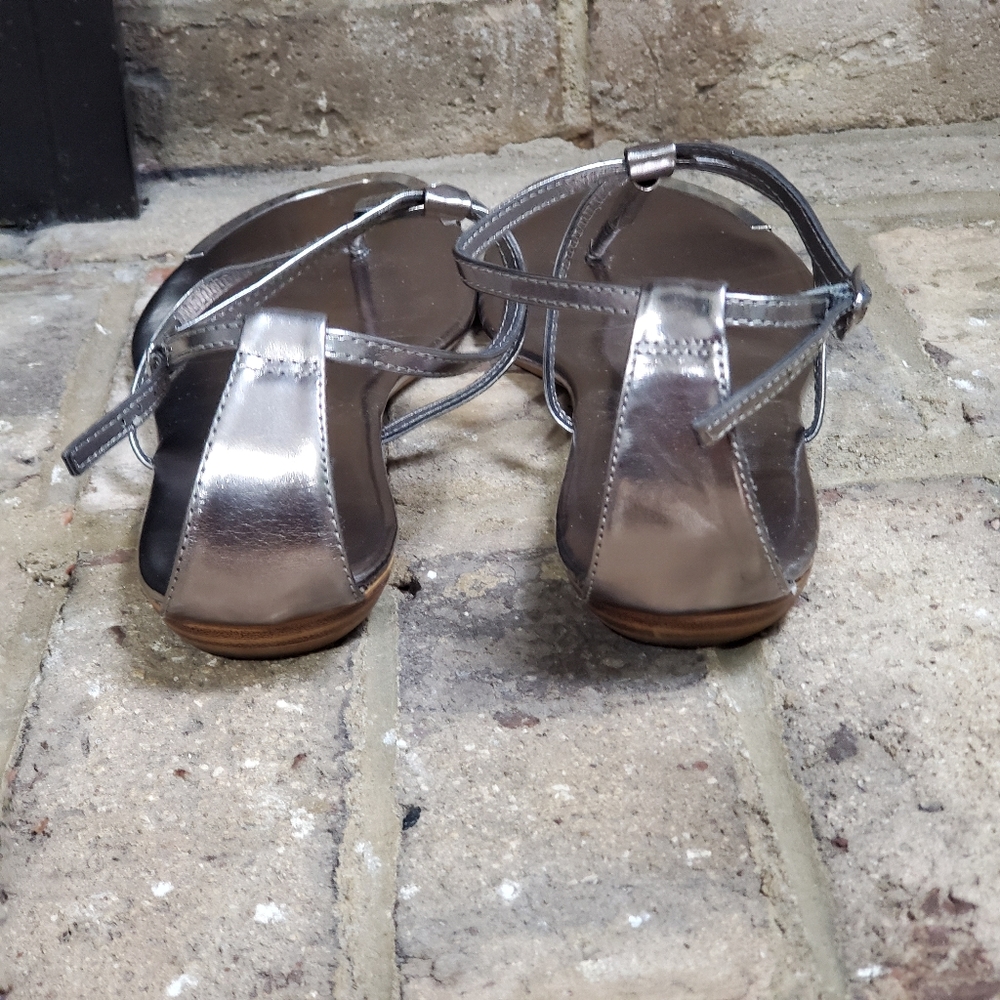 Metallic Thong Sandals - Picture 3 of 3